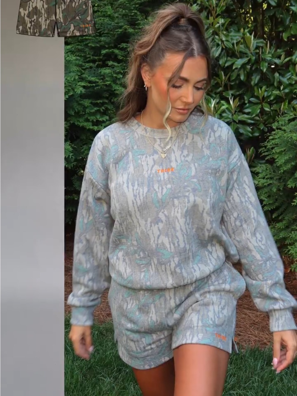Tribe Kelley x Mossy Oak SOLD OUT Greenleaf Camo Print Butter Shorts